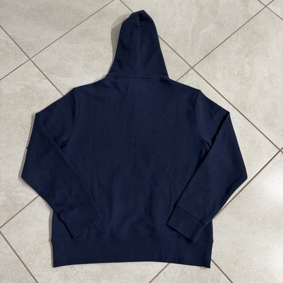 Polo Ralph Lauren Hoodie Mens M Blue Expedition Terry Henley Pullover NWT - Picture 5 of 8